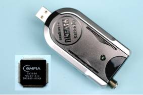 Empia EM2880 controller IC.