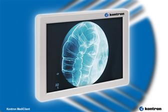 Kontron MediClient medical panel PC features touchscreen function