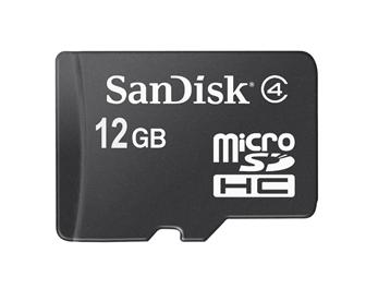 SanDisk starts sampilng microSDHC card in 12GB memory density