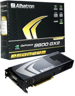 Albatron 9800GX2 graphics card