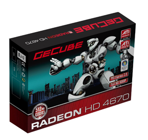 GeCube GC-AHD4670XTG3-E3 graphics card features ATI Radeon HD 4670 GPU
