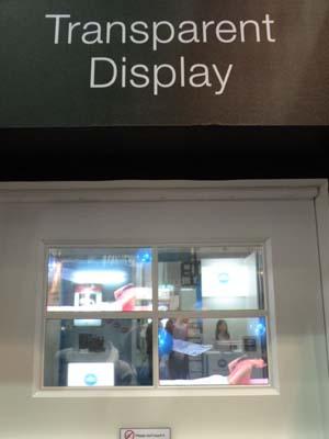 Samsung SDI's transparent display