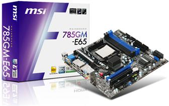 MSI 785G-E65 motherboard