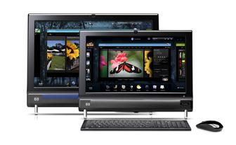 HP new multitouch PCs and display