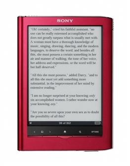 Sony e-book reader, the PRS-650 Touch Edition