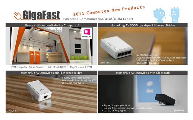 GigaFast New Products for 2011 Computex