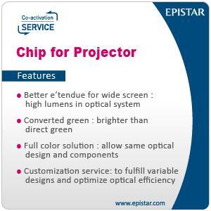 EPISTAR-Chip for projector features