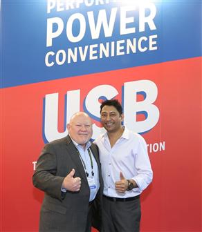Jeff Ravencraft, USB-IF president and COO, and Rahman Ismail, USB-IF CTO at Computex 2016