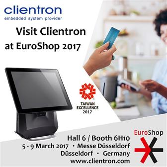 Clientron to showcase its new POS terminals at EuroShop 2107