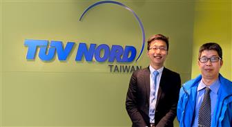 Jack Liao (right), senior manager of Product Certification and David Lin (left), senior technical manager, Industrial Service, TUV NORD