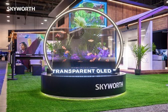 Photo: Skyworth showcased a transparent OLED TV at CES 2024. Credit: Skyworth