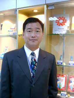 Vice president of A-Data's flash-memory and multimedia-product business division Gibson Chen