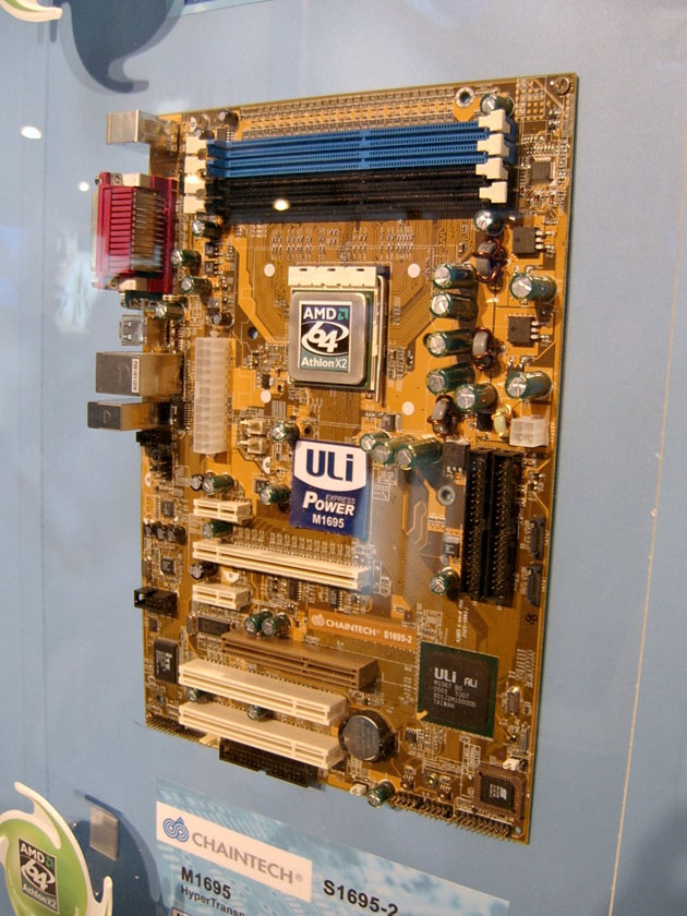 Chaintech S1695-2 motherboard with new ULi M1695 northbridge