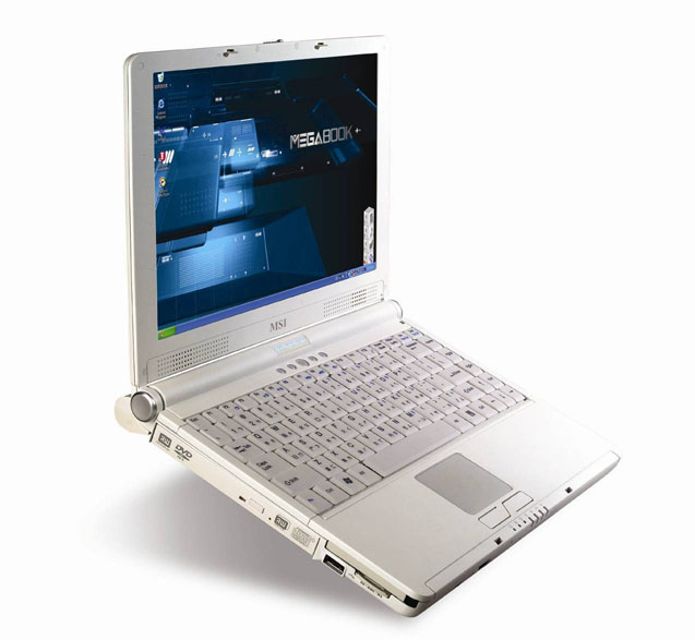 MSI Mega Book S270, based on 64-bit AMD Turion 64 mobile technology