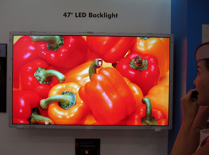 LG.Philips LCD is showing a 47-inch LED backlight module at IMID-05 (Jul 19-23) in South Korea