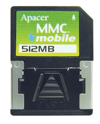Apacer introduces digital still camera use MMC mobile memory card