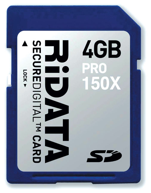 Ritek Ridata 4GB SD memory card delivers 150x speed