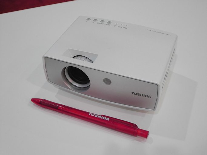 Toshiba introduces an LED pocket projector at IFA 2005 in Berlin