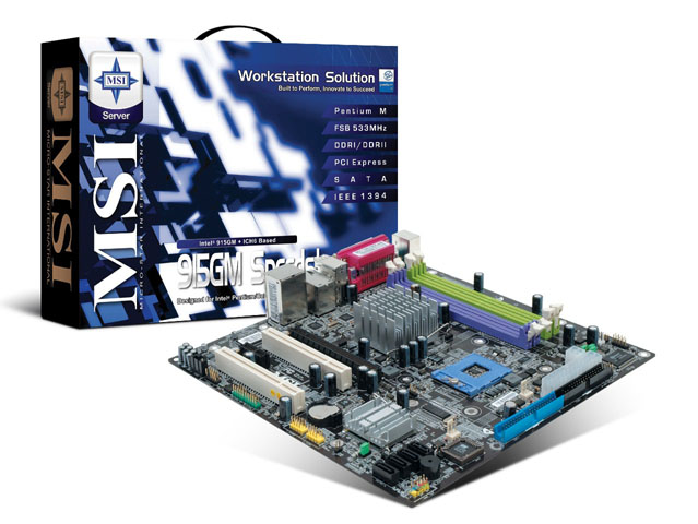 MSI debuts 915GM-based motherboard for Intel Pentium M