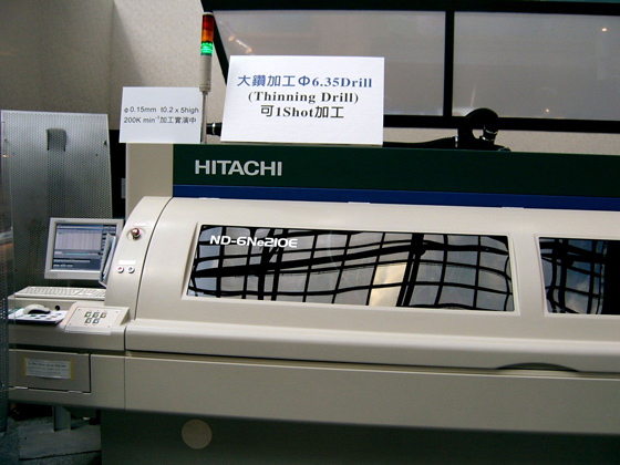 TPCA Show 2005: Hitachi's new PWB drilling machine ND-6Ne210E