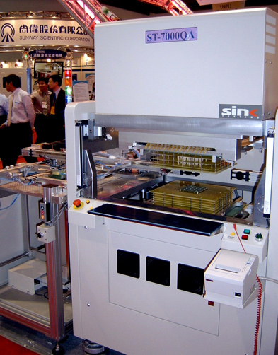 TPCA Show 2005: ST-7000QA, belt type PCB tester from Sink Testing