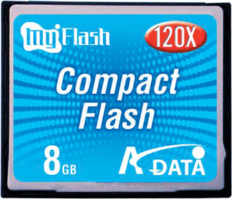 A-Data debuts 120x compact flash card