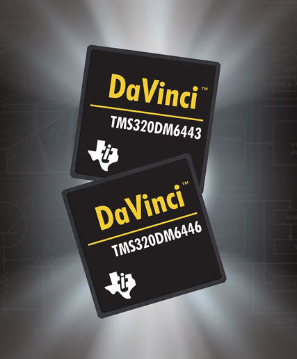 TI announce the availability of its new DaVinci-technology based chips