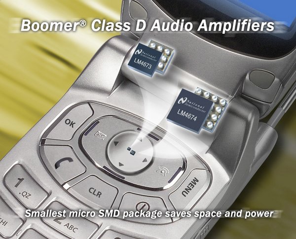 National Semiconductor introduces Class D audio amplifiers