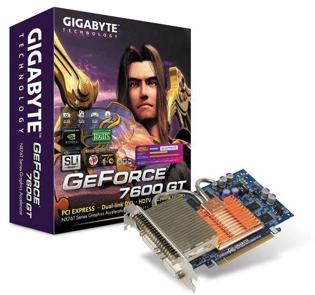 Gigabyte starts shipping SLI-ready 7600 GS graphics cards