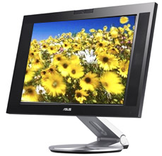 Asustek introduces 20.1-inch widescreen monitor with built-in megapixel webcam