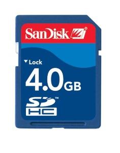 SanDisk introduces 4GB SDHC flash card