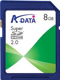 A-Data's 8GB SDHC card