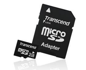 Transcend boosts microSD card memory density to 2GB