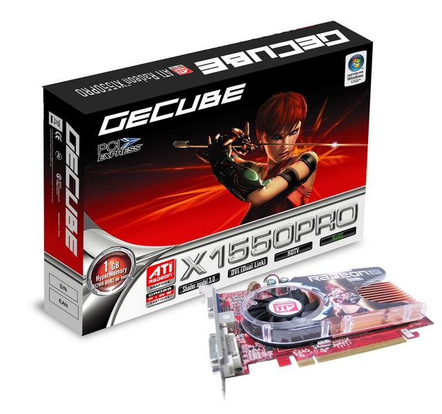 GeCube ATI Radeon 1550 Vista certified graphics card