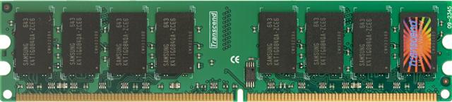 Transcend's 2GB DDR2-667 module (TS256MLQ64V6U)