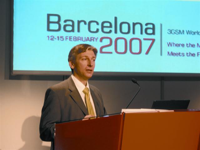 Symbian CEO delivers speech at 3GSM