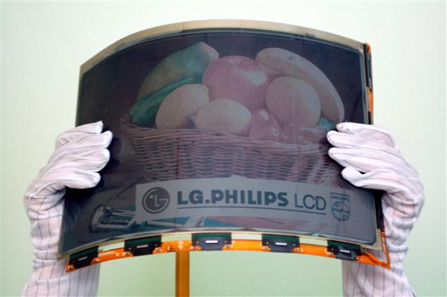 LG.Philips LCD develops flexible color A4-size e-paper display