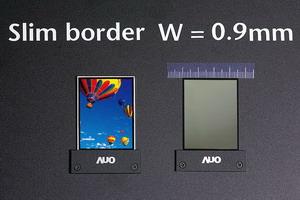 AUO unveils a transflective mobile device TFT LCD with the world's slimmest border of 0.9mm