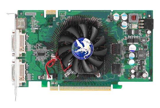 The Biostar GeForce 8600GTS graphics card with 512MB memory