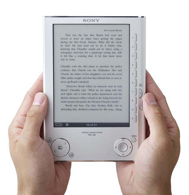 The Sony PRS-505 digital ebook reader