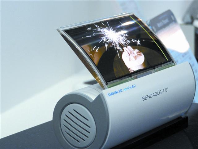 Samsung SDI highlights 4-inch flexible display at FPD International 2007