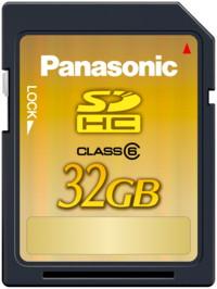 Panasonic introduces 32GB SDHC card