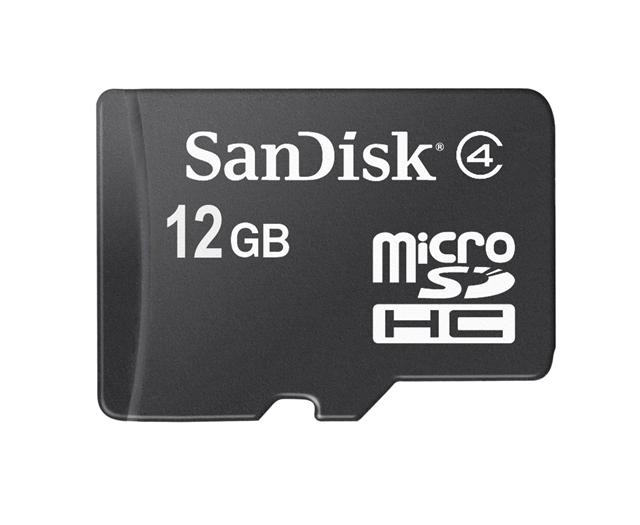 SanDisk starts sampling microSDHC card in 12GB memory density