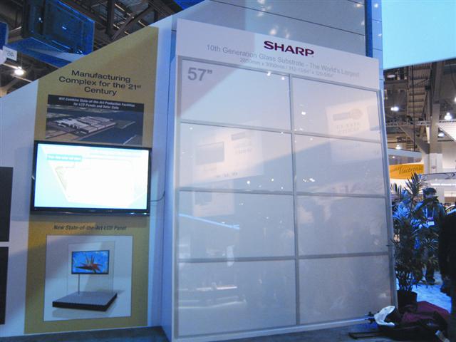 CES 2008: Sharp 10G LCD glass substrate