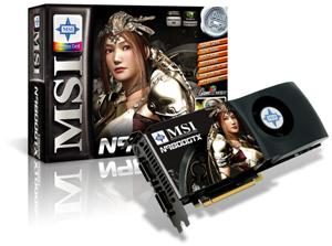 MSI N9800GTX graphics card