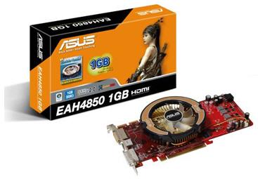 Asustek EAH4850/HTDI/1G graphics card<br>