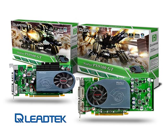 Leadtek WinFast PX9500 GT series graphics cards