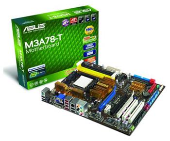 Asustek M3A78-T motherboard powered by AMD's 790GX IGP chipset