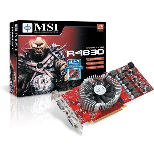 MSI R4830-T2D512 graphics card
