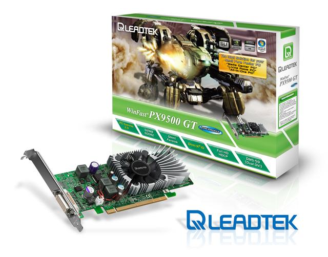 Leadtek WinFast PX9500 GT Low Profile graphics card for SFF PCs